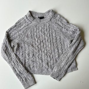 H&M Gray Sweater! It fits like a cropped sweater